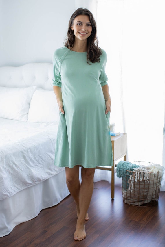 Maternity Labor Delivery Nursing Hospital Gown GOWNIE / Monogram