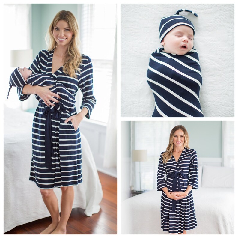 Mommy and Me Maternity Labor Delivery Nursing Hospital ROBE Etsy