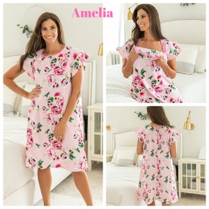 Gownies Patient Hospital Gown / Perfect For Procedures / Surgery / Shoulder / Recovery & Treatments / Cheerful Prints / Unique Gift Amelia