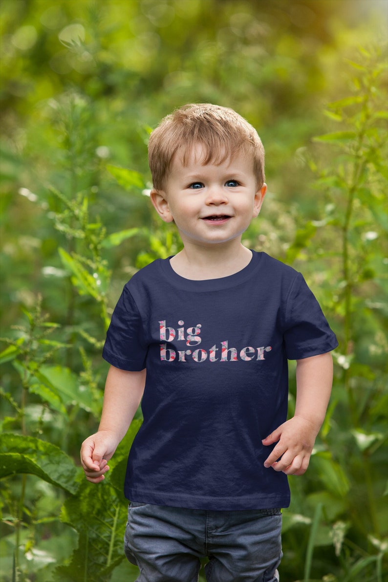 Big Brother Boy T-shirt /Baby Be Mine Maternity / Ready To Ship / Big Brother Gift / Baby Shower Gift / Matches Sophie Collection image 1