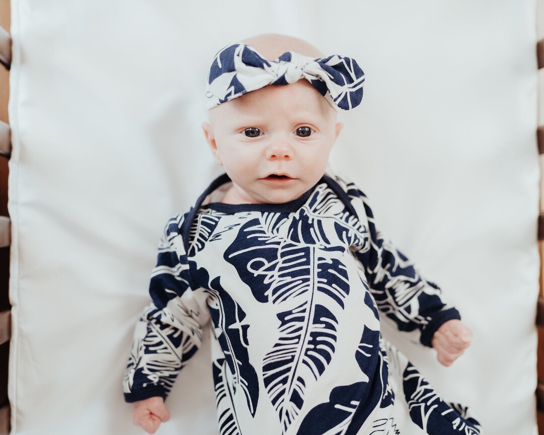 Baby Girl Receiving Gown and Matching Newborn Hat Set / Baby Etsy