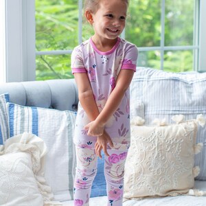 Anais Big Sister & Baby Sister Floral Pajama and Swaddle Blanket Set Baby be Mine Maternity / First Photo Shoot / Matching Girl Gift Set image 6