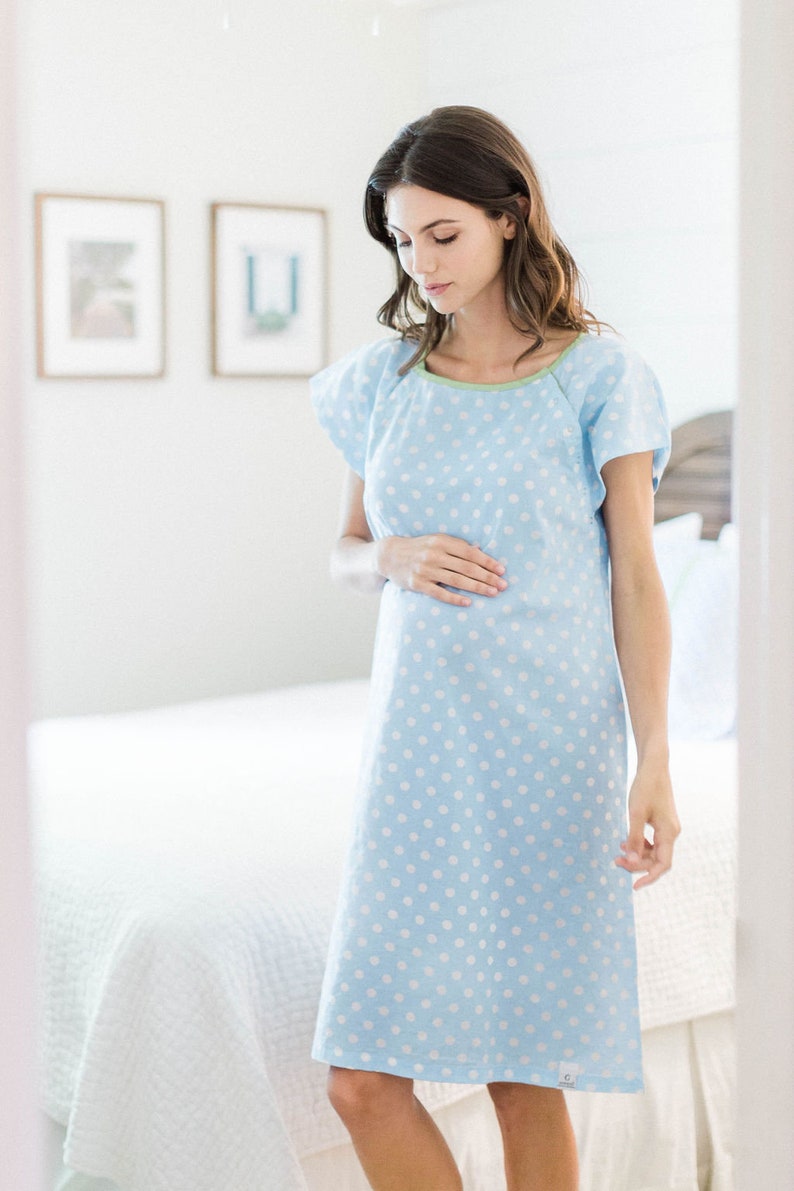 Labor Delivery Maternity Hospital Gown Gownie / By Baby Be | Etsy