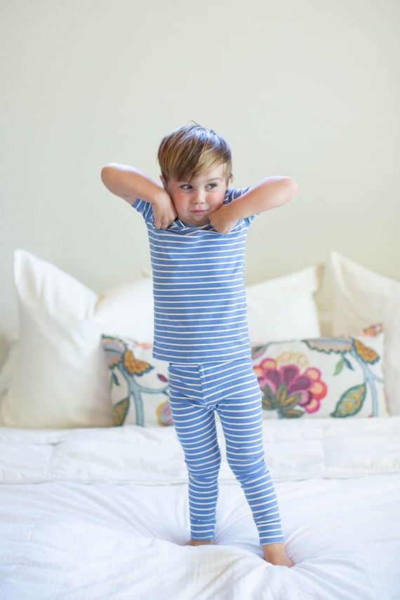 Big Brother Boys Pajama Set by Baby Be Mine Maternity Ready to Ship Big Brother Gift Baby Shower Gift Kids PJ Zoe Blue Striped Etsy Canada