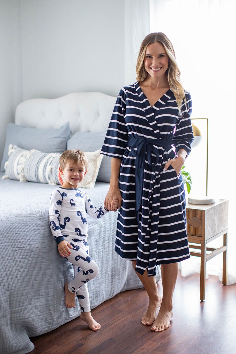 Maternity Delivery Robe & Dinosaur Baby Boy Swaddle Blanket Etsy