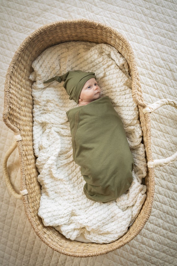 Mantas ultrasuaves para recién nacido, juego de manta para envolver al bebé  niña con gorro con diadema, traje de hospital para recién nacido, regalo