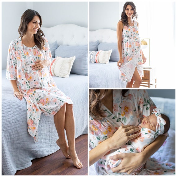 mommy and me labor gowns