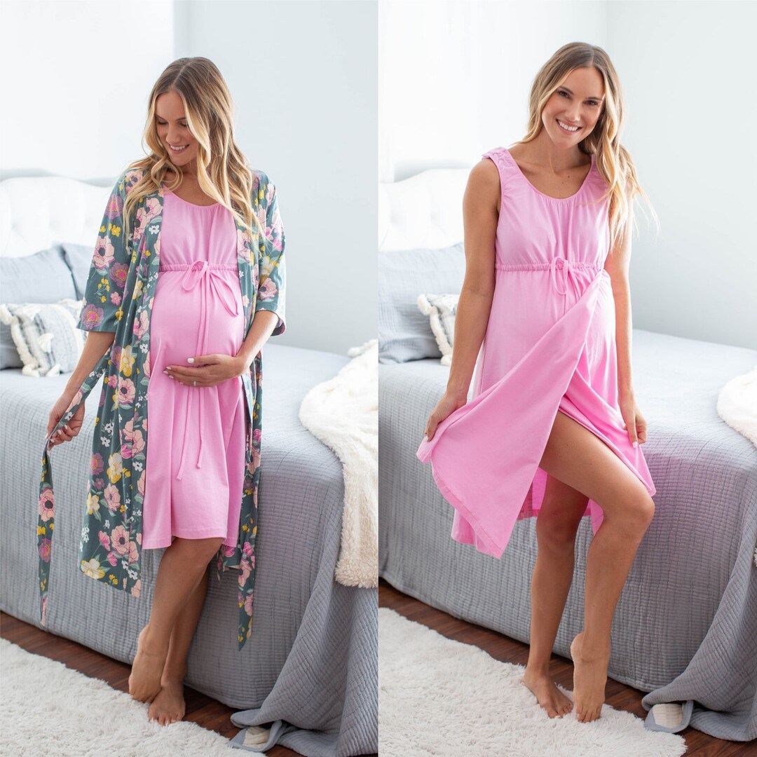 Delivery Robe Maternity Labor Delivery ROBE & Pink Labor and Delivery GOWN / - Etsy