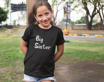 Big Sister Girl T-shirt /Baby Be Mine Maternity / Ready To Ship / Big Sister Gift / Baby Shower Gift / Matches Ella Collection