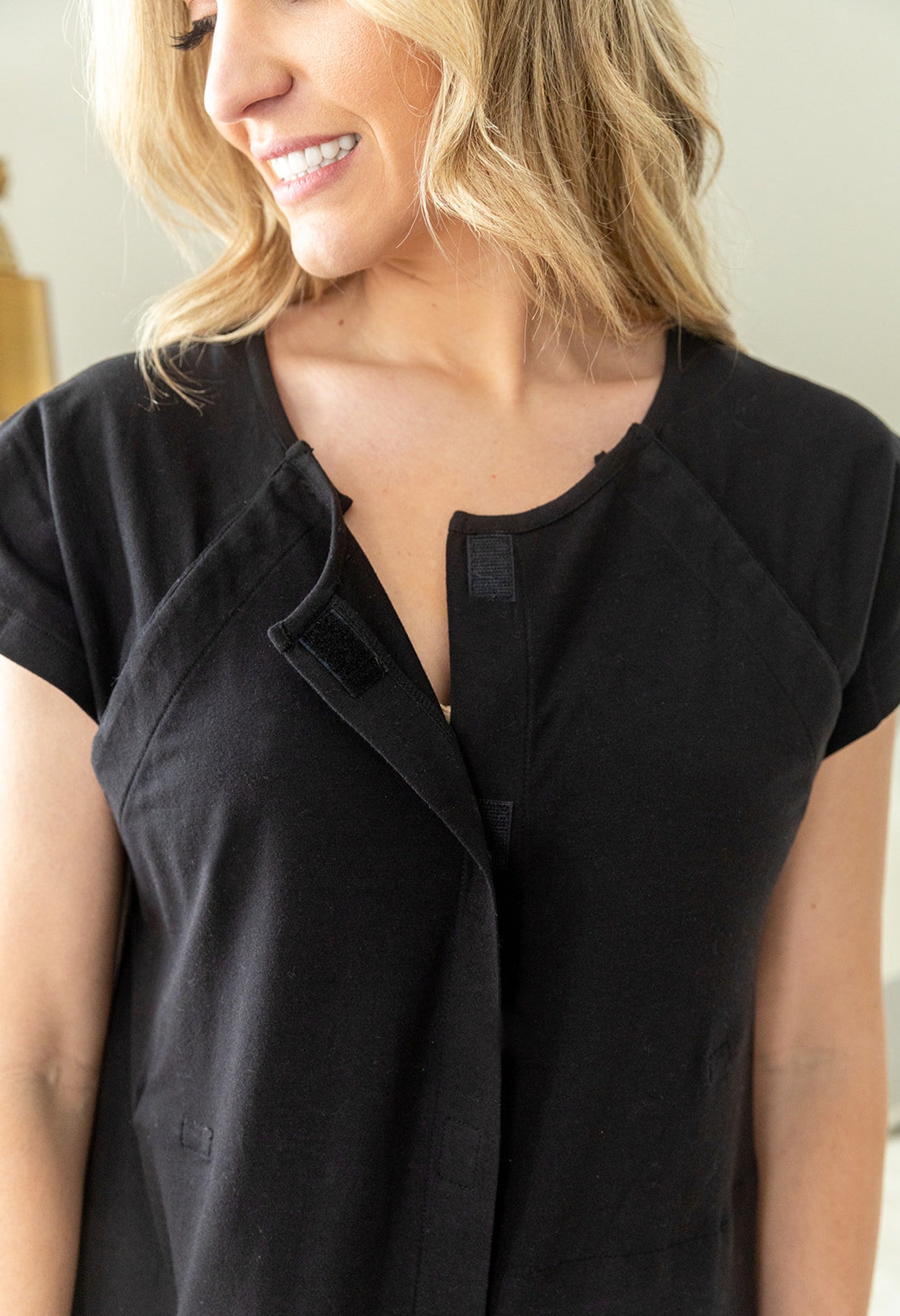 Post Surgery Recovery Hospital Gown Nightgown / Mastectomy / Etsy