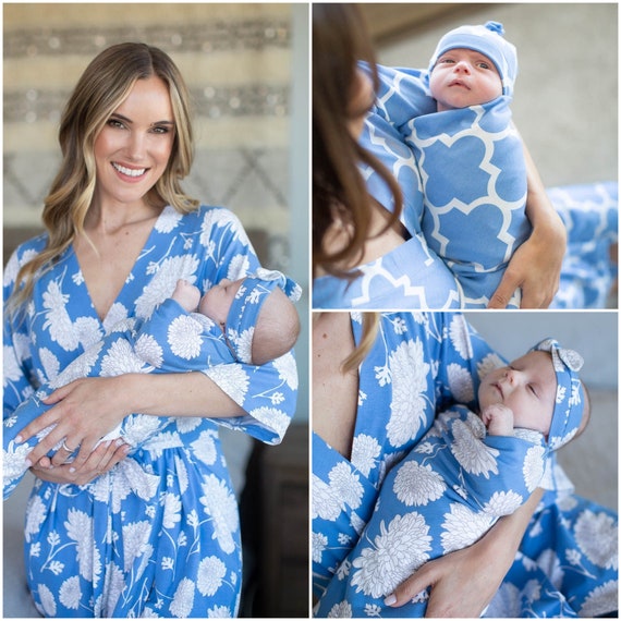 boy girl twin swaddle sets
