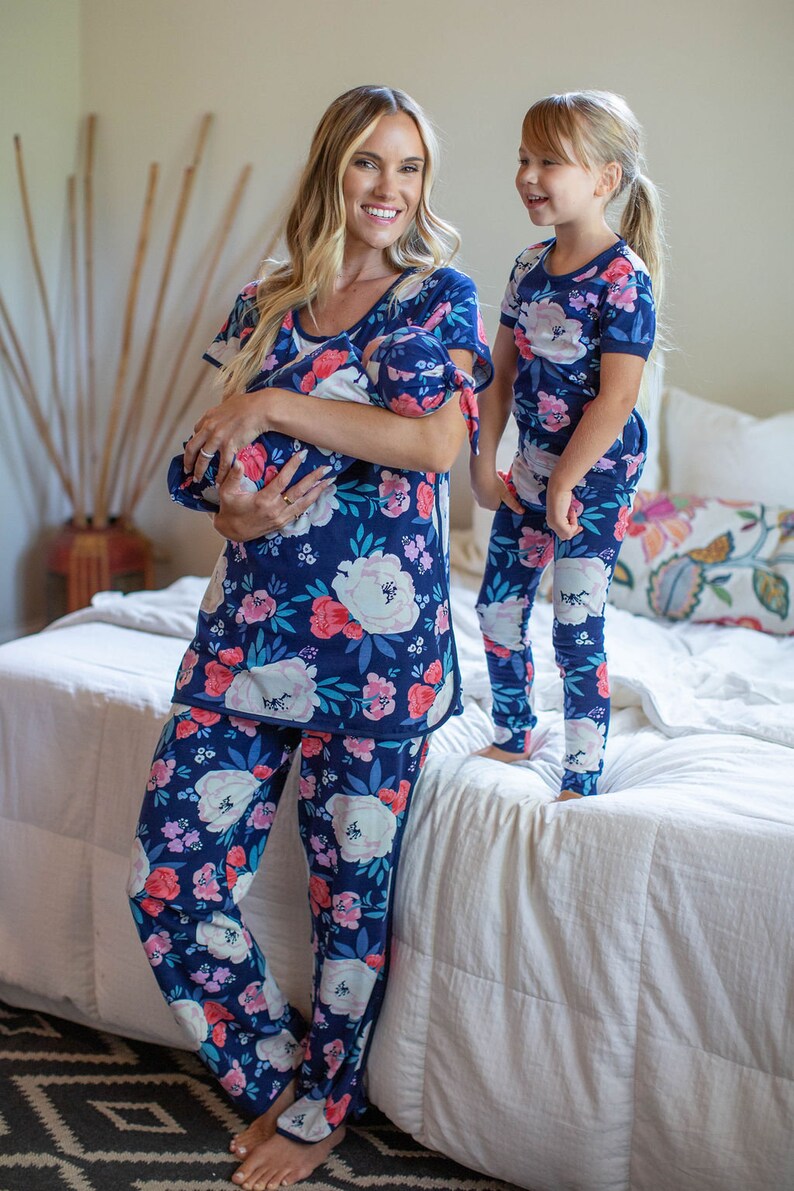Annabelle Maternity Nursing Pajamas & Big Sister Pajamas and | Etsy