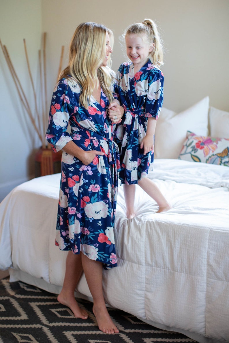 Maternity Delivery Nursing Robe & Big Sister Girl Robe Set / Etsy