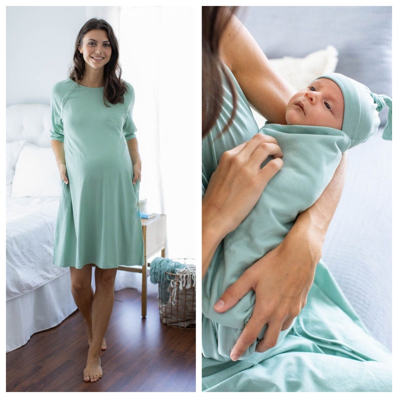 maternity labor delivery gown