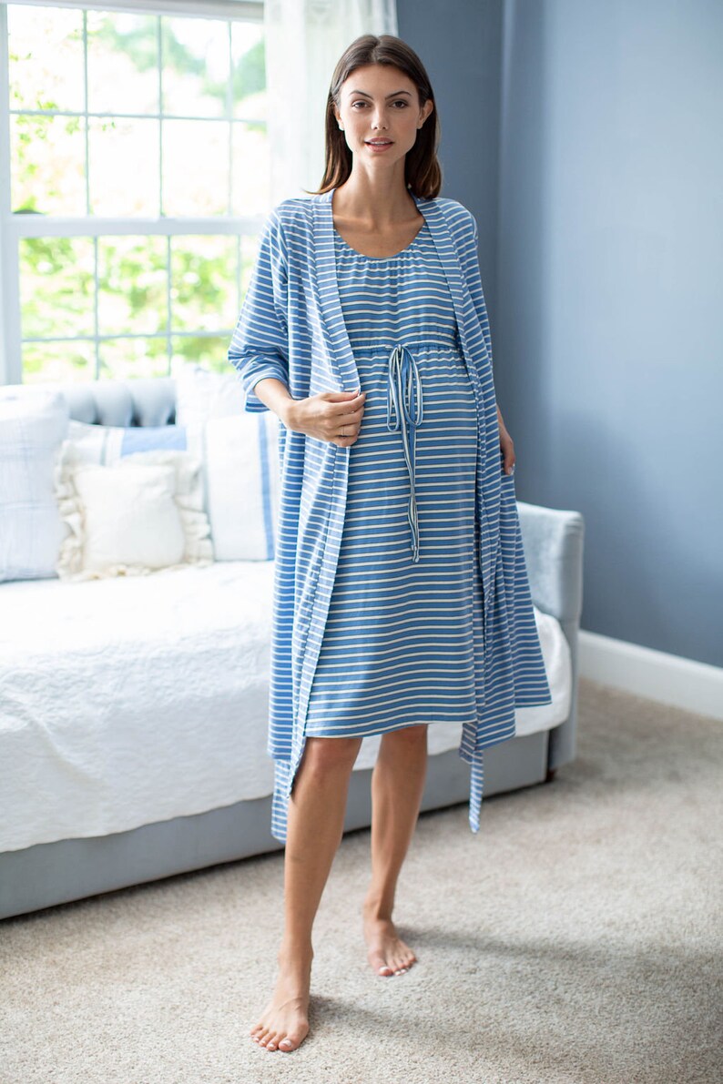 Maternity LABOR Delivery Hospital Gown Matching Delivery Etsy