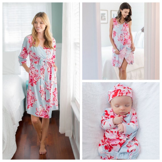 Maternity Labor Delivery Nursing Hospital Gown / Baby Be Mine