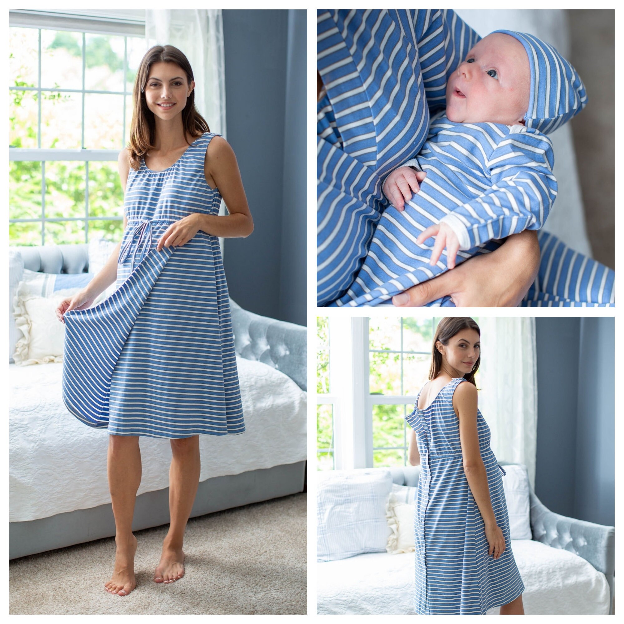 3 in 1 labor and delivery gown