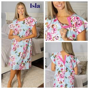Gownies Patient Hospital Gown / Perfect For Procedures / Surgery / Shoulder / Recovery & Treatments / Cheerful Prints / Unique Gift Isla