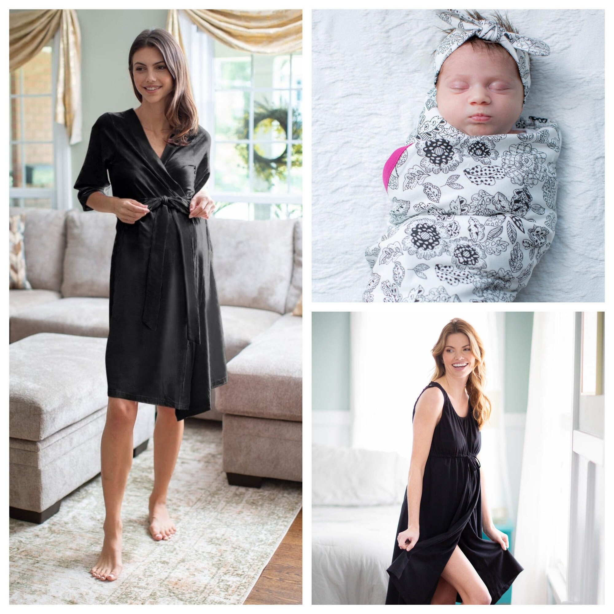 3 in 1 labor and delivery gown