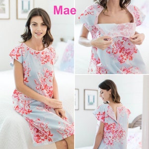 Gownies Patient Hospital Gown / Perfect For Procedures / Surgery / Shoulder / Recovery & Treatments / Cheerful Prints / Unique Gift Mae
