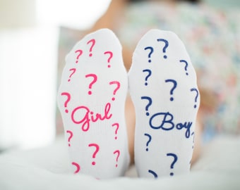 Boy? Girl Fun Labor Delivery Push Non Skid Hospital Socks For Mom To Be, Delivery Must Have, Baby Shower Gift