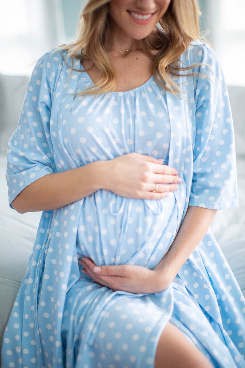 matching labor and delivery gowns