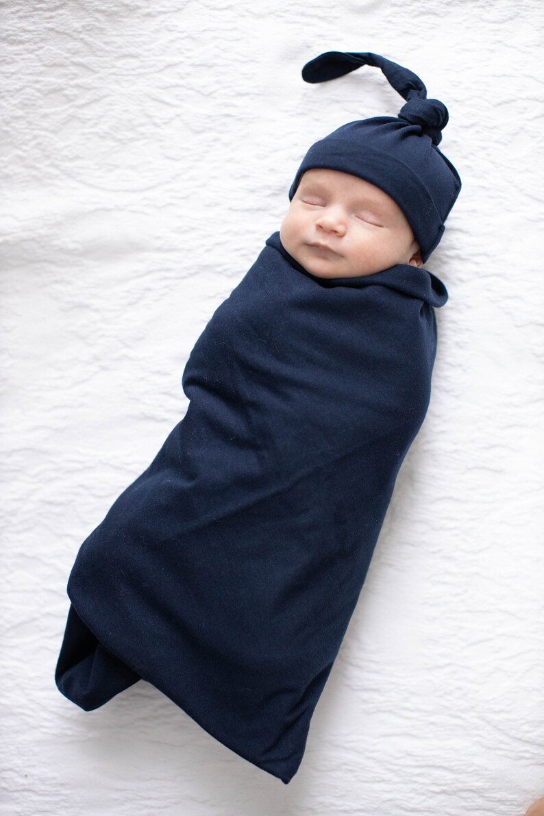Maternity Nursing Delivery ROBE & Navy Baby Boy SWADDLE Etsy