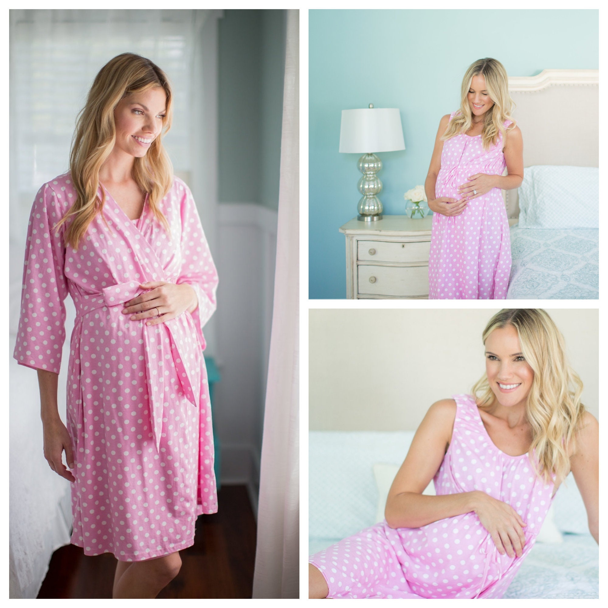 Peignoir femme maternité sale