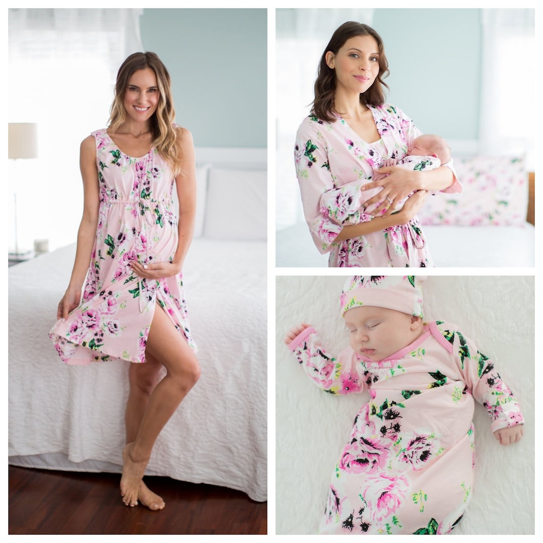 Maternity Delivery Labor Nursing Robe & Matching Labor and - Etsy