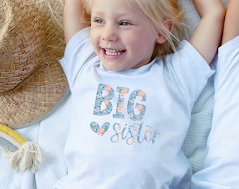 Big Sister Girl T-shirt /Baby Be Mine Maternity / Ready To Ship / Big Sister Gift / Baby Shower Gift / Matches Jade Collection