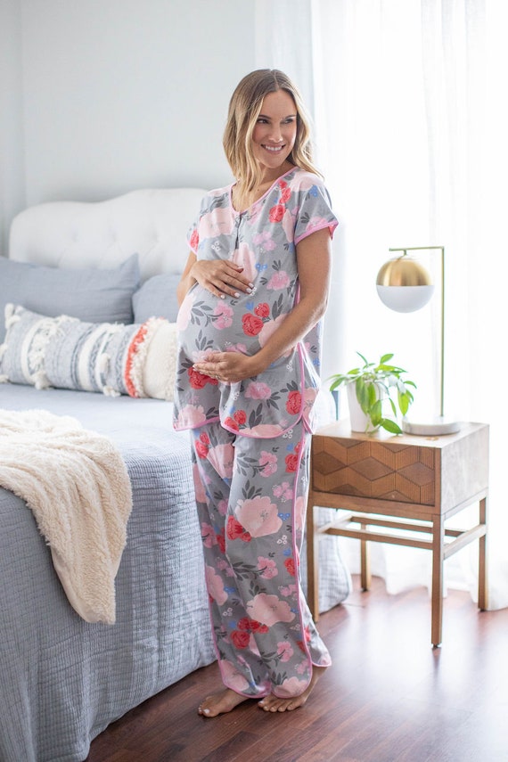 Maternité - Pyjama de grossesse imprimé étoiles