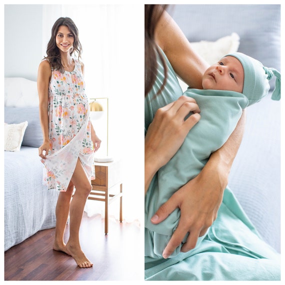 Baby Be Mine 3 in 1 Labor/Delivery/Nursing Hospital Gown Maternity,  Hospital Bag Must Have : : Clothing, Shoes & Accessories