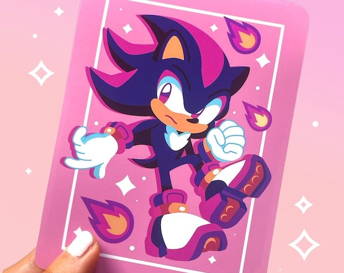 Shadow Inspired Print | Chibi Ultimate Lifeform Game Art | Black and ...