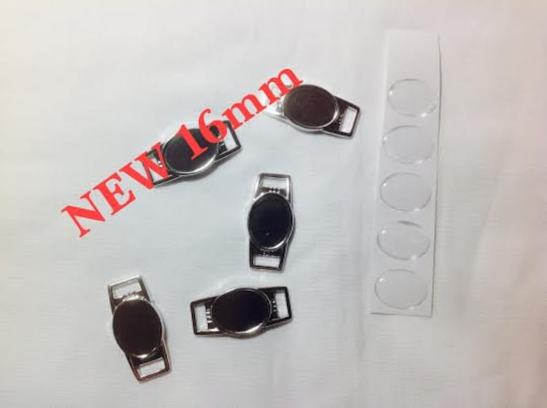 10 Blank dog tag style Paracord Charms with Epoxy Resin Dome Stickers