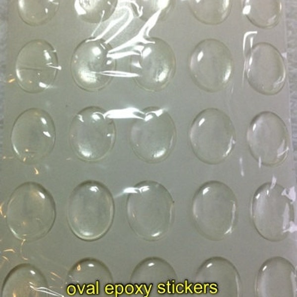 30 16mm oval shoelace charm epoxy sticker domes