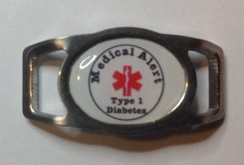 Stainless Steel "medical Alert Type 1 Diabetes" Paracord Shoe Lace ...