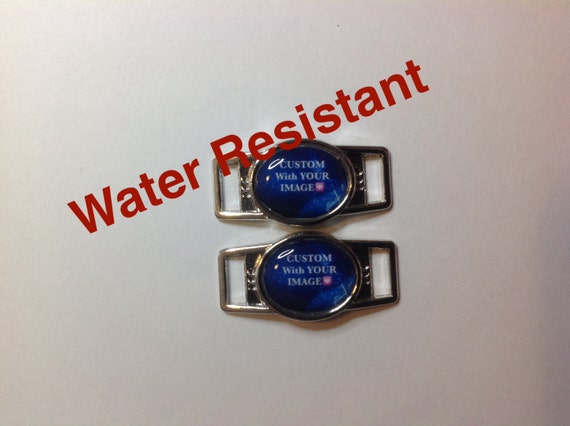 2 Awareness Paracord Oval Shoe Lace Charms Custom water resistant Sports
