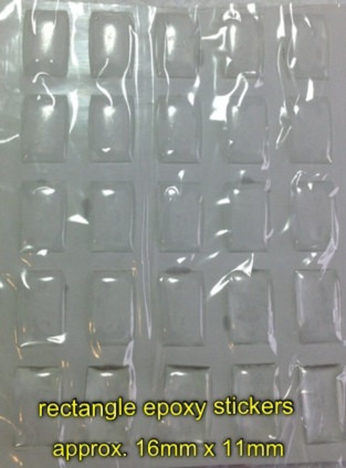 25 Rectangle Shoelace Charm Epoxy Sticker Domes Etsy