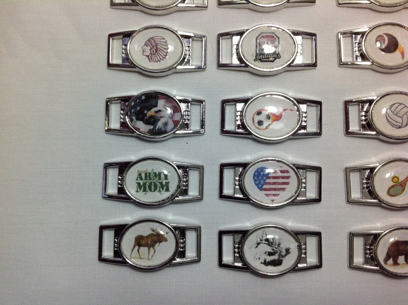 Custom Oval Paracord Shoelace Charm 1 of your choice Etsy