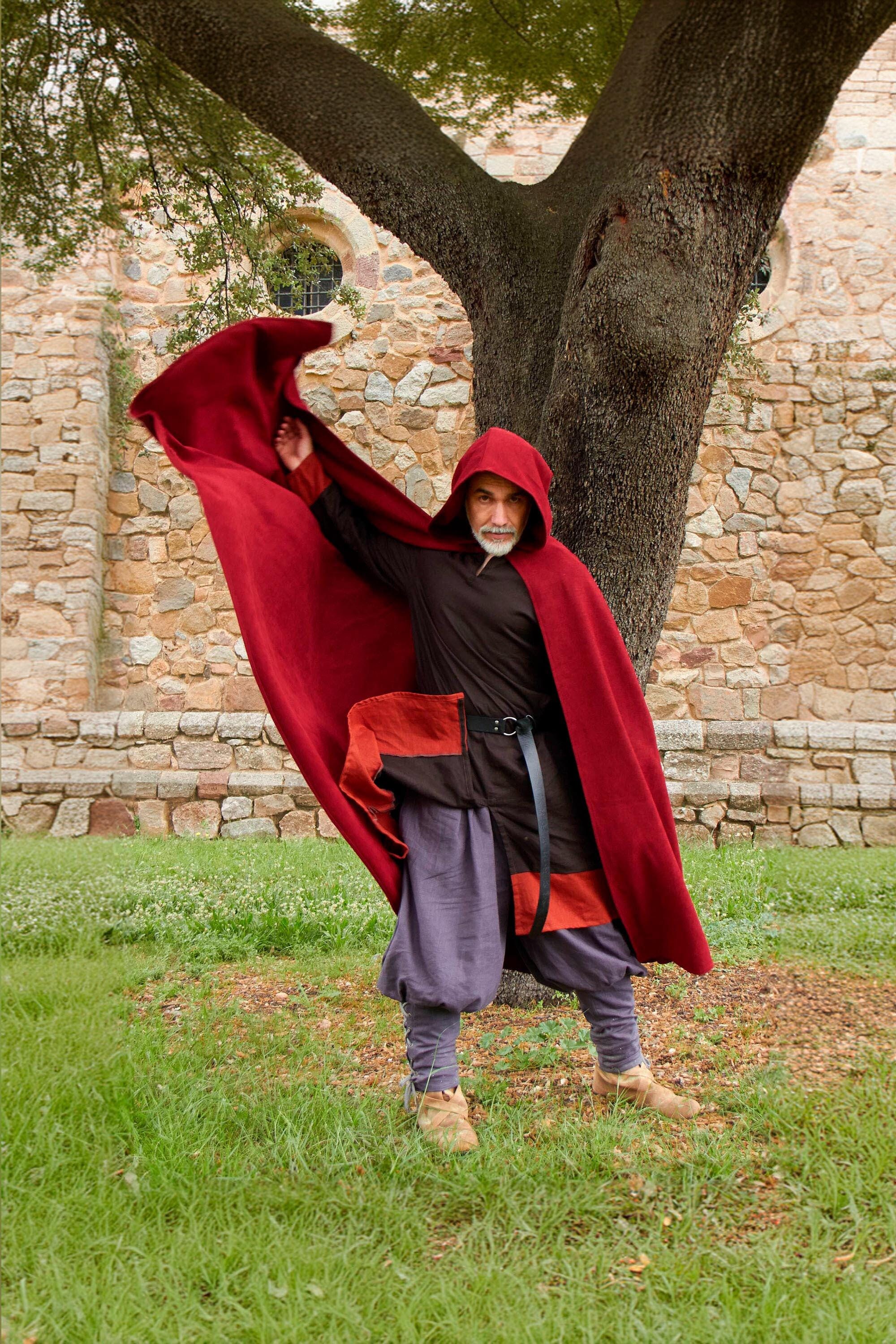 Veste cape rouge sale