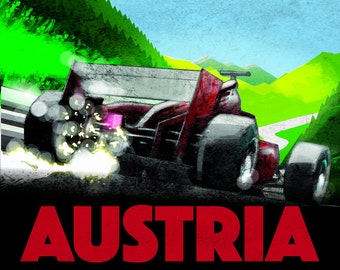 Austria No. 2 (Styrian) Grand Prix Poster