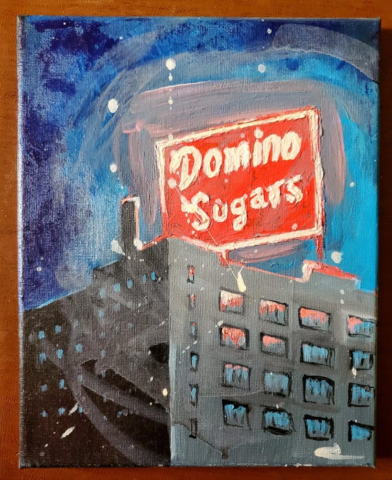 Domino Sugars, Acrylic painting 8" x 10"