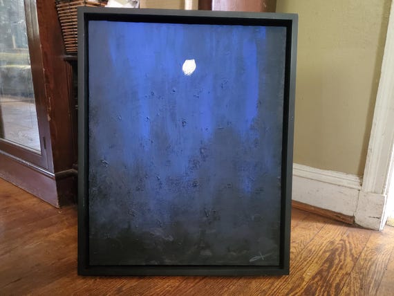 Venus in the Sky On August Mornings, Acrylic on canvas Painting, 16" x 20"