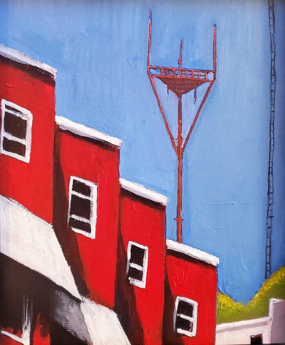 Bawlmer Art Print: Baltimore Painting, 8.5x11 on Matte Paper