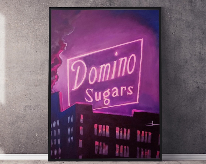 Featured listing image: Domino Sugars, giclée of iconic Baltimore inner Harbor signage at 30" x 40"