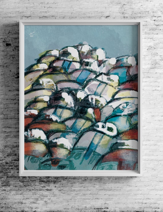 Il Lombardia Cycling Race Poster: Vintage Style Peloton Art Print
