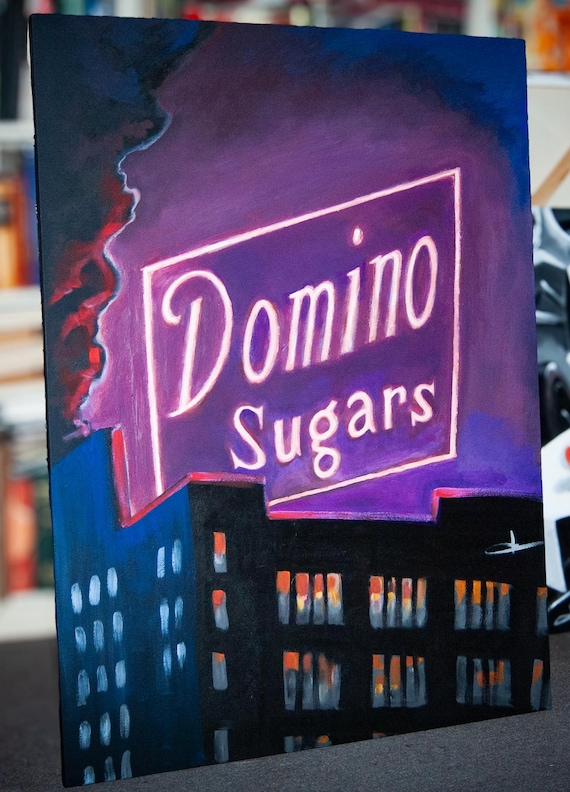 Domino Sugars, Acrylic painting 36" x 48"