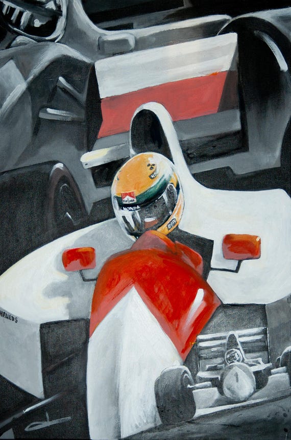 Senna Siempre, Acrylic on canvas Painting, 24" x 36"
