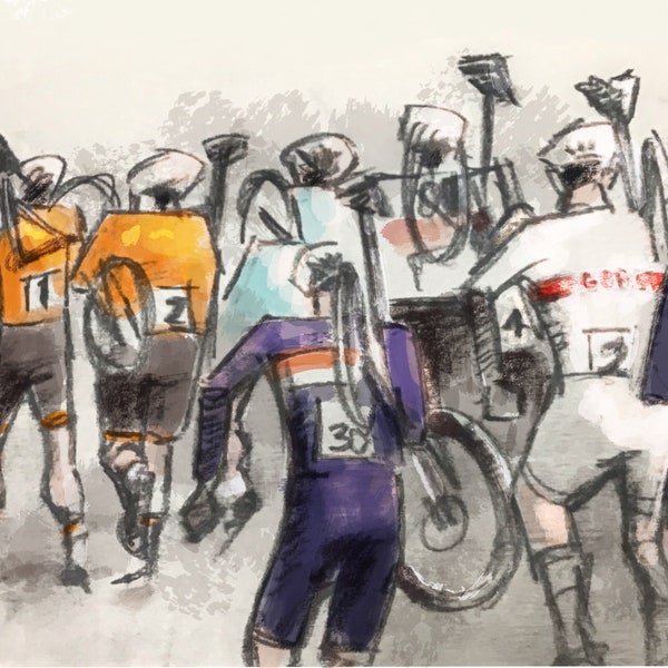 Ostend Cyclocross Illustration