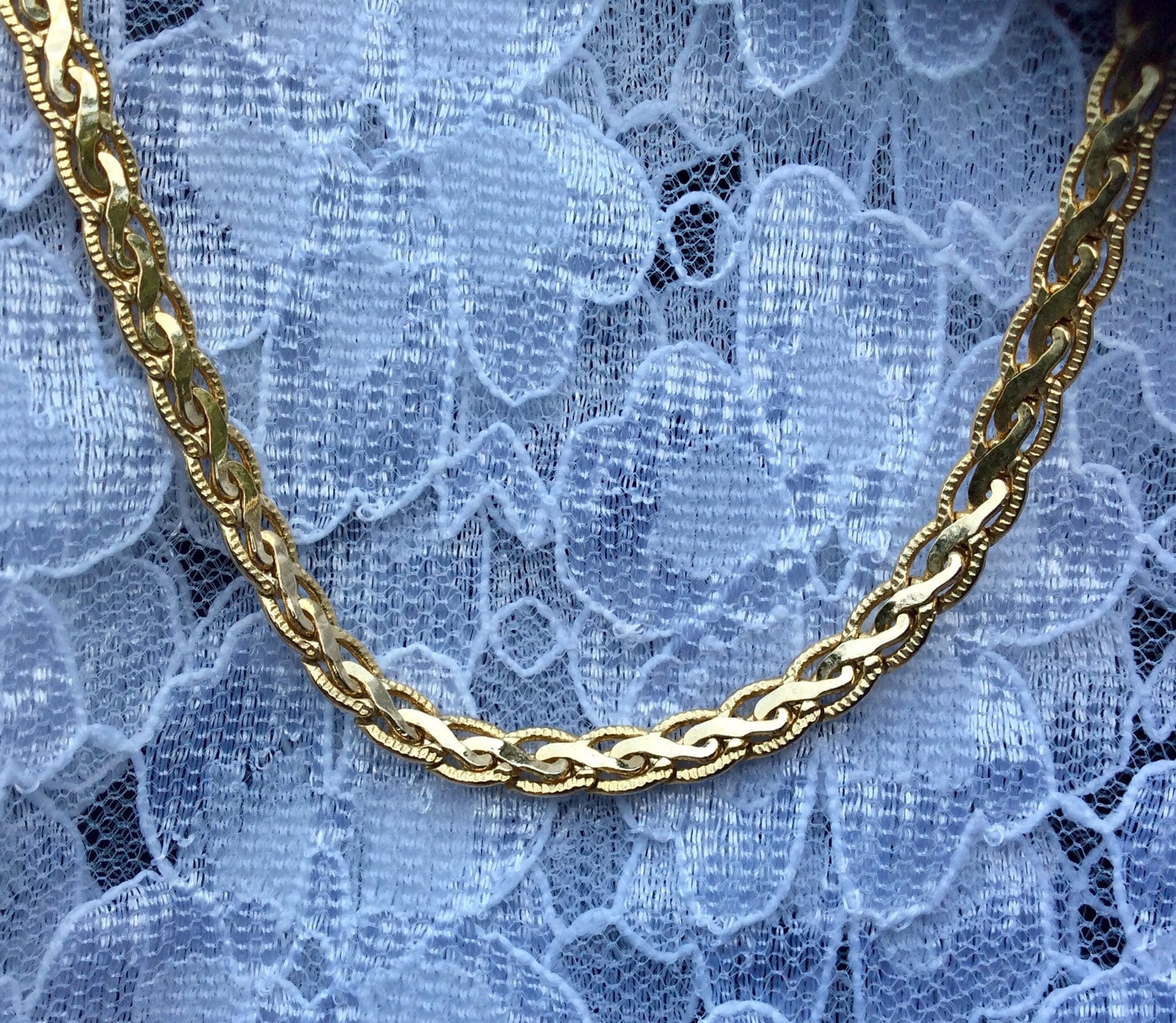 Chain Korea Gold Tone Necklace Etsy UK